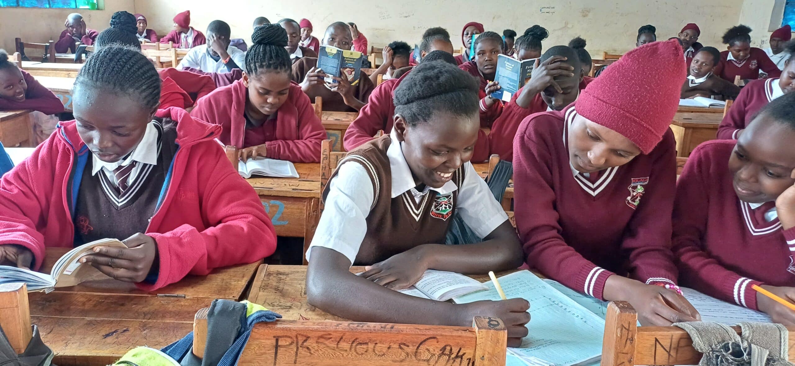 Vivian with her classmates